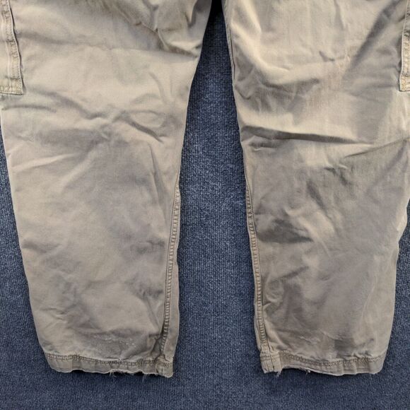 Levi's Men's Cargo Loose Straight Pants Tan 38x30 Flat Front Multi-Pocket Cotton - Picture 6 of 13